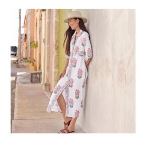 Oliphant Marigot Shirt Dress Maxi